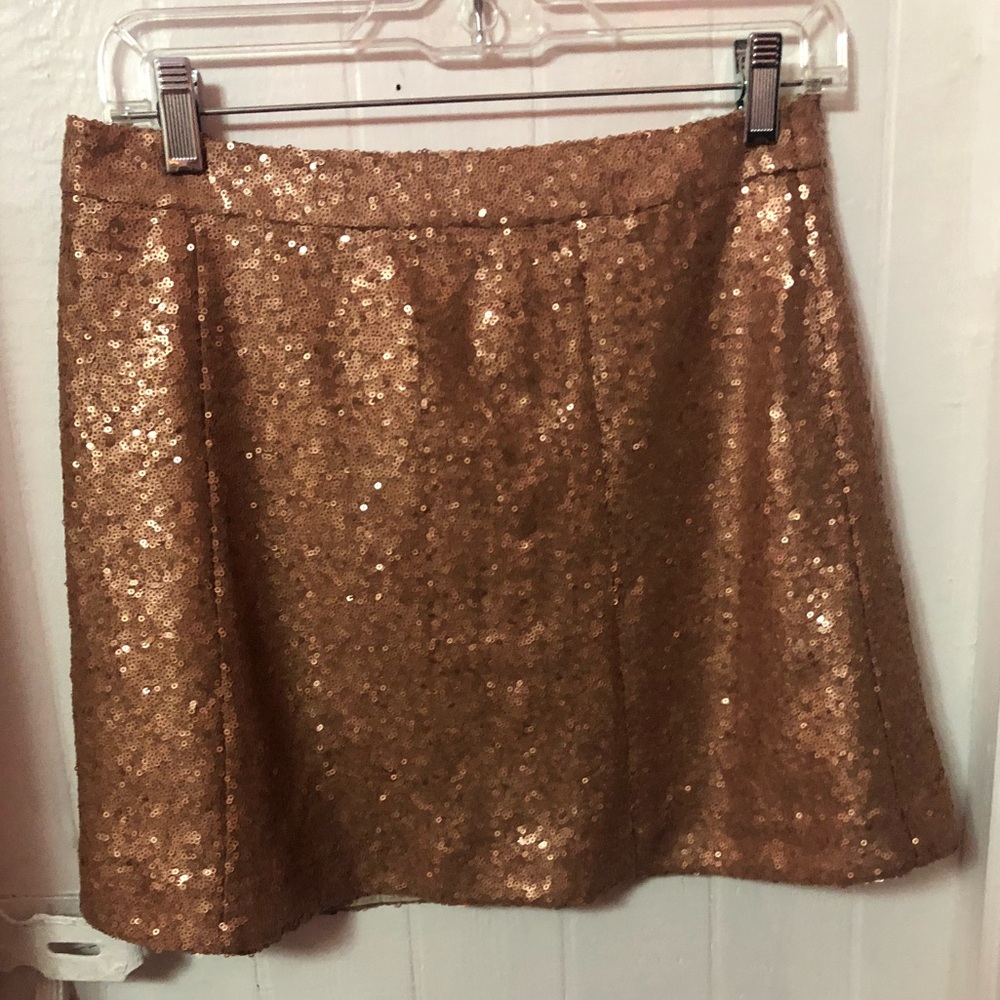Rose gold skirt